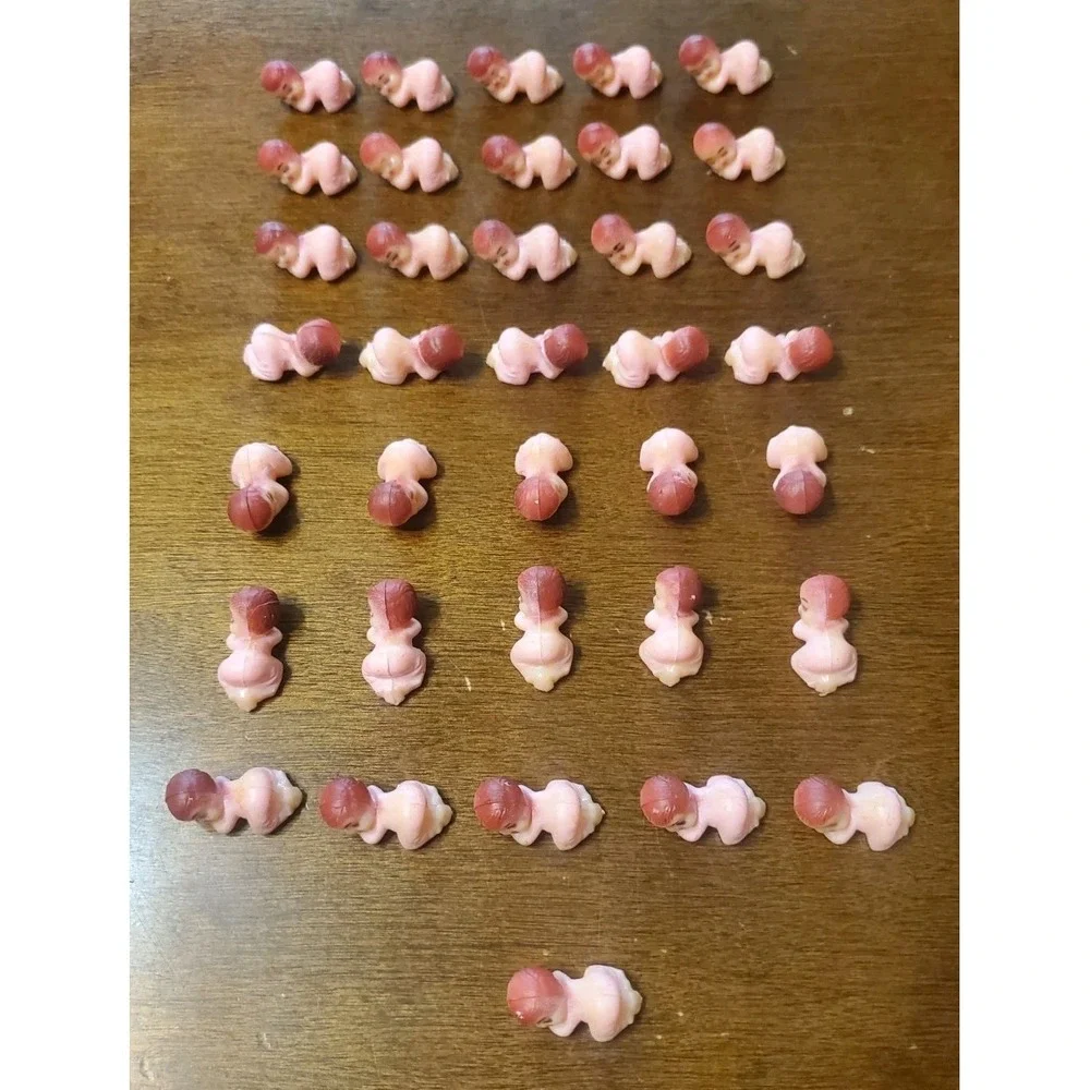 Lot‎ 36 Mini Sleeping Babies Baby Shower Cake Topper Treat Bag Party Decor